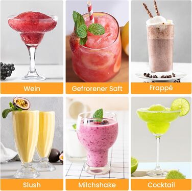 Машина для смузі та коктейлів 2л з самоочищенням, без льоду, 5 програм, для дому (2025)