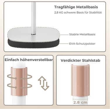 Регульований підставка для ноутбука, мобільний столик для дому, офісу та школи, білий