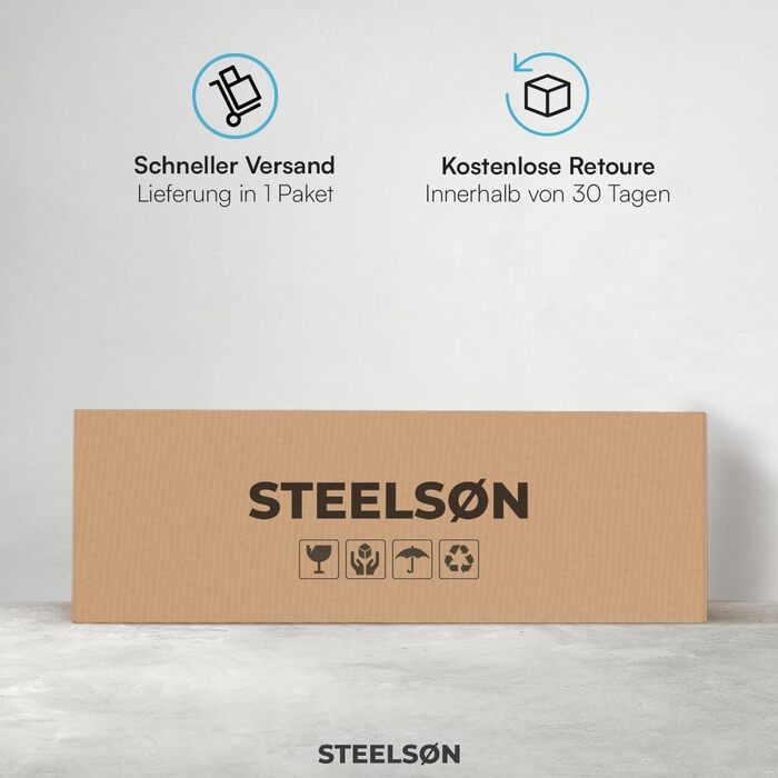 Сарай садовий металевий STEELSØN Talonix 184x85x149 см, антрацит – для інструментів, з односхилим дахом, оцинкований каркас