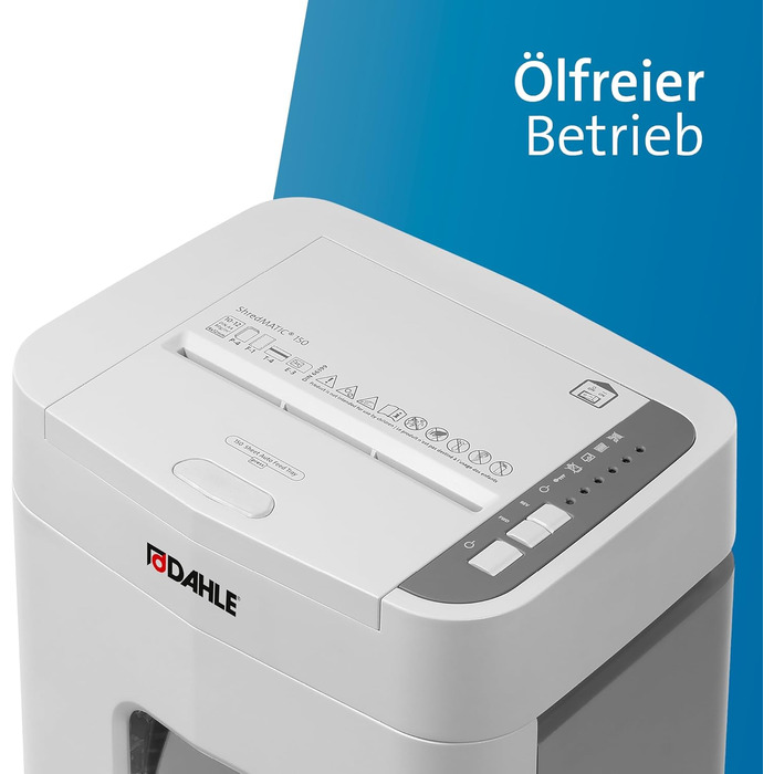 Шредер Dahle ShredMATIC 90 Aktenvernichter з автоподачею паперу, P-4, 150 аркушів, безпека P-4, сірий/сірий