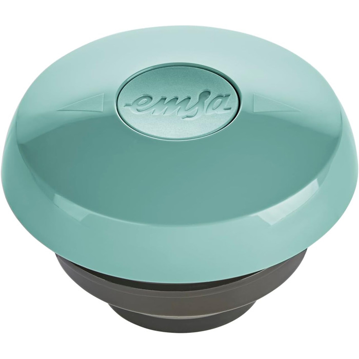 Термос Emsa Samba Wave Isolierkanne, 1 літр, Quick Press, скло, зелений, Made in Germany