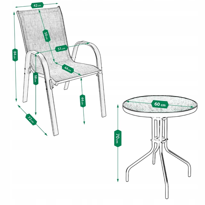 Комплект садових меблів із техноротанга Jumi, бежевий, 3 предмети