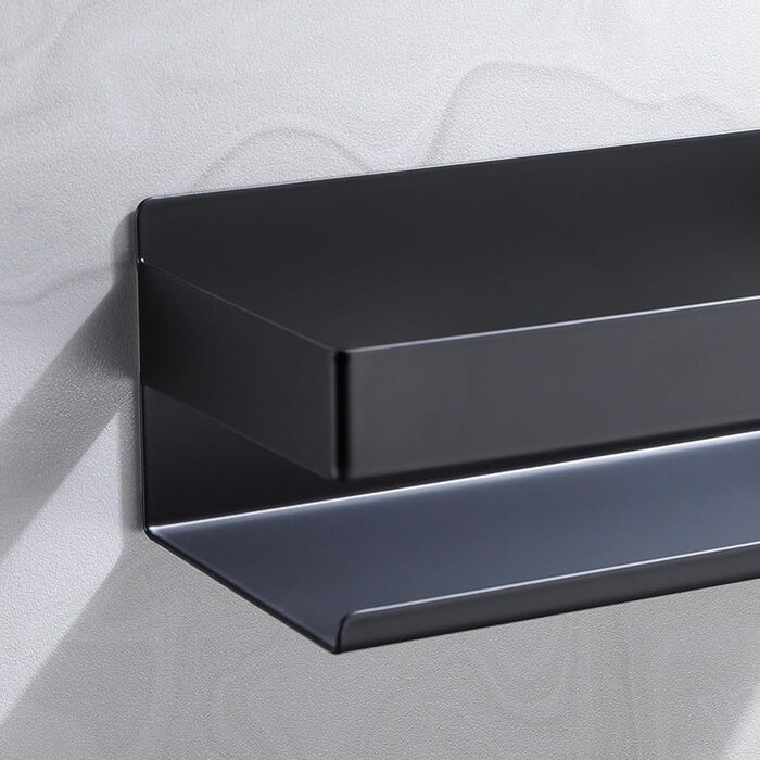 Полиця для душу без свердління - 2 шт. з нержавіючої сталі, органайзер для ванної кімнати, тримач для шампуню без свердління, 2 шт., чорний