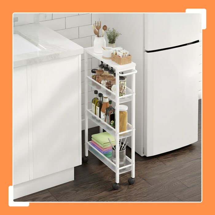 Органайзер Relaxdays для ванної кімнати з 4 ярусами