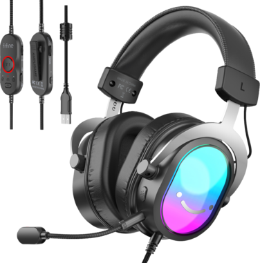 Навушники Fifine H16 7.1 Black RGB