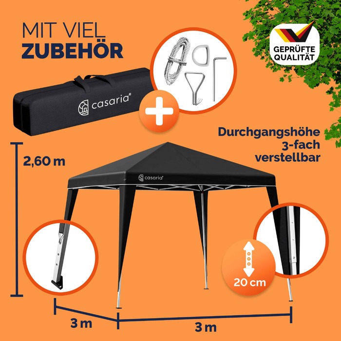 Альтанка Капрі - Popup Black 3x3м