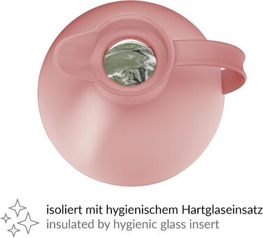 Термос Alfi Kugel 0.94л, 940 мл, Ash Rose - термоізоляційна керамічна колба, поворотний замок, дизайнерський, BPA-free