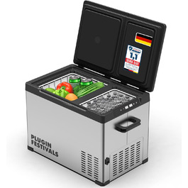 Електрична холодильна сумка Plug In Festivals DUAL Ice Cube 32L: компресор, -20°C, 12V/230V, App-керування, для авто та кемпінгу
