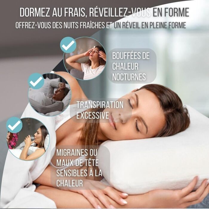 М'яка дитяча подушка Inphysio з Memory Foam - бамбукова тканина, гіпоалергенна - для комфортного сну - ергономічна подушка для шиї - 50 x 30 x 5,5 см (Білий - Comfort Gel)