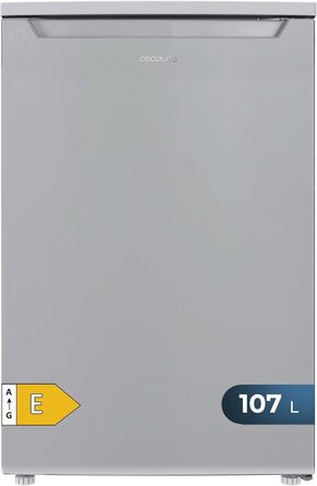 Міні-холодильник Cecotec Bolero CoolMarket TT 107: 107 л, Inox, регулювання температури, ящик для овочів, морозильна камера, тиха робота