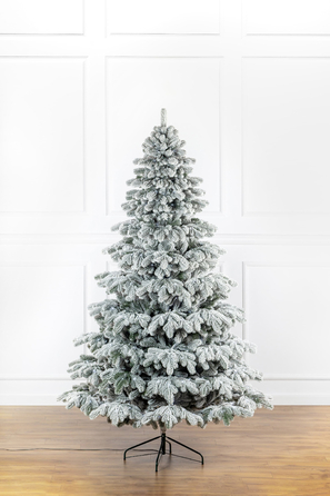 Ялинка лита 'Ковалівська' ЗАСНІЖЕНА LED (золотий - білий) 2,50м