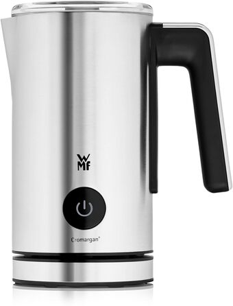 Електричний спінювач молока WMF Stelio, 500 Вт, 150-250 мл, антипригарне покриття, бездротовий, для гарячого та холодного молока, какао, cromargan матовий/сріблястий