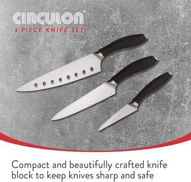 Набір ножів Circulon Messer-Set з нержавіючої сталі (3 шт.)
