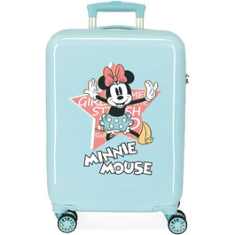 Валіза Disney Mickey Cabin зелена, 50x38x20 см, ABS, кодовий замок, 34 л, 3 кг, 2 переноски