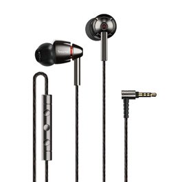 1MORE E1010 Quad Driver навушники In-Ear Hi-Fi з мікрофоном та пультом керування. Сумісні з iOS та Android. Срібний колір.
