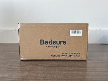 Ортопедична ковдра для собак BEDSURE 648см Ліжко для собак з піни з ефектом пам'яті, що миється, темно-сірий