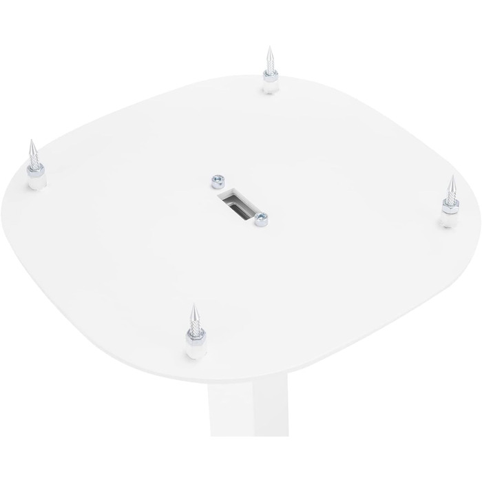 Підставки для колонок, 2 шт. – міцні ніжки для акустичних систем, до 10 кг, регульована висота 727-1171 мм (білі)