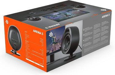 SteelSeries Arena 7 - 2.1-канальна акустична система для геймінгу, чорний, USB, Bluetooth, Aux, оптичний кабель