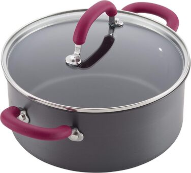 Набір посуду Rachael Ray, 11 предметів, з антипригарним покриттям, з хард-анодованого алюмінію (сірий)