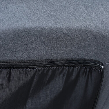 Крісло-релакс з обертовим сидінням, регульованою спинкою, м'якою оббивкою та дихаючою тканиною, темно-сірого кольору, розміром 62 x 70 x 95 см