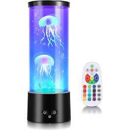 Лампа для медуз на сонячному світлі, лампа для медуз RGB, лампа для медуз, акваріум для медуз з дистанційним управлінням, лампа для лави, кольорова лампа для медуз, світильник для настрою, прикраса для дому, офісу, відмінні подарунки для дітей
