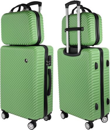 Набір валіз з твердою оболонкою Blade 2 шт. візок валіза дорожній кейс 4 здвоєні колеса - зелений