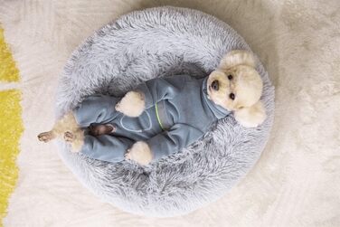 Пальто для собаки BT Bear Fleece, комбінезон на 4 шт. анини, світловідбиваючий, теплий, M, сіро-синій