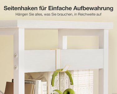 Компактний письмовий стіл Coleshome з 4 шухлядами, 100x40 см, з полицями, для офісу, кабінету, спальні