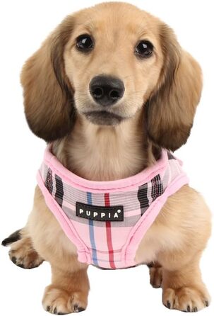 Щеня молодший-Шлейка в клітку для маленьких собак-м'який жилет - також може використовуватися в якості шлейки для цуценят-Шлейка для собак із захистом від натягу, PAMA-AH978 (Рожевий, XS)