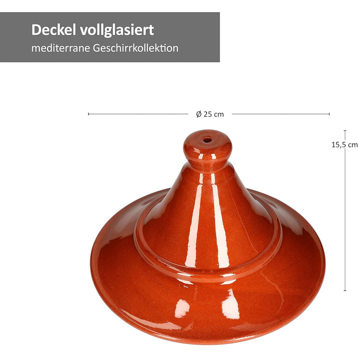 Тажин MamboCat Schmortopf - 2 літри, ручна робота, середземноморський стиль, східний, марокканський, антиквітет/вінтаж, середньовічний, вікінгський