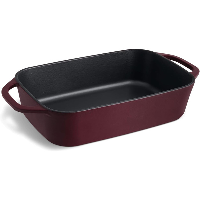 Форма для випічки Springlane з чавуну з кришкою 3L, емальована форма для хліба, пирогів та запіканок, міцна чавунна сковорода-жаровня 33,5 x 13 см, м'ятного кольору