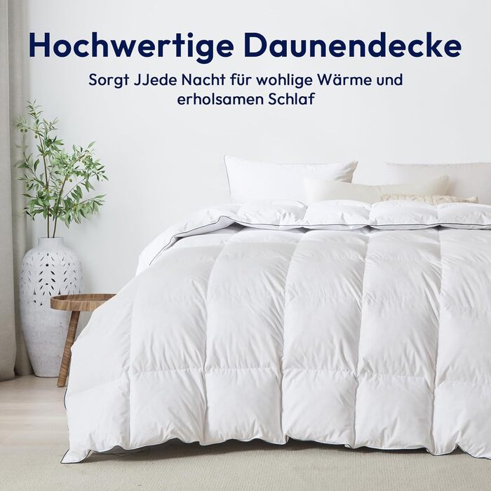 Преміум ковдра з гусячого пуху та пера 135x200 см, цілорічна, з біо-бавовни, сертифікація Öko-TEX 100, DOWN Pass, RDS, 135 x 200 см