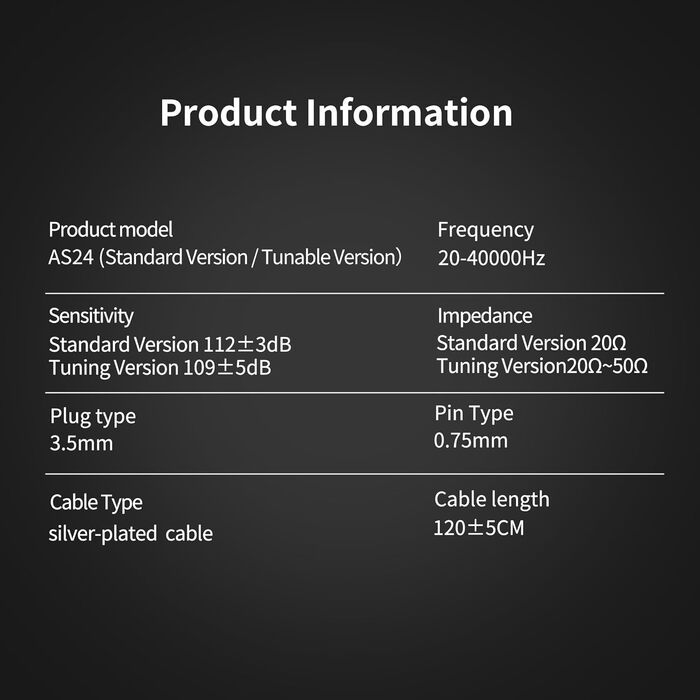 Навушники Yinyoo KZ AS16 IEMS 8, HiFi у вухах, 8 BA, кабель 0,75 мм, мікрофон, сріблястий