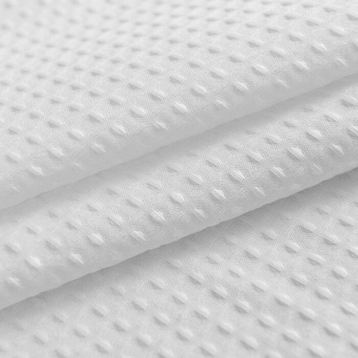 Завіса для душу Barossa Design Extra Langer, 203 см, Вучковий малюнок, бавовняна суміш, готельний стиль, важка тканина, для прання, 183 x 203 см (Білий/Розкішний сад)