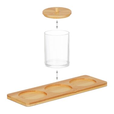 Контейнер для ватних паличок Relaxdays з підставкою