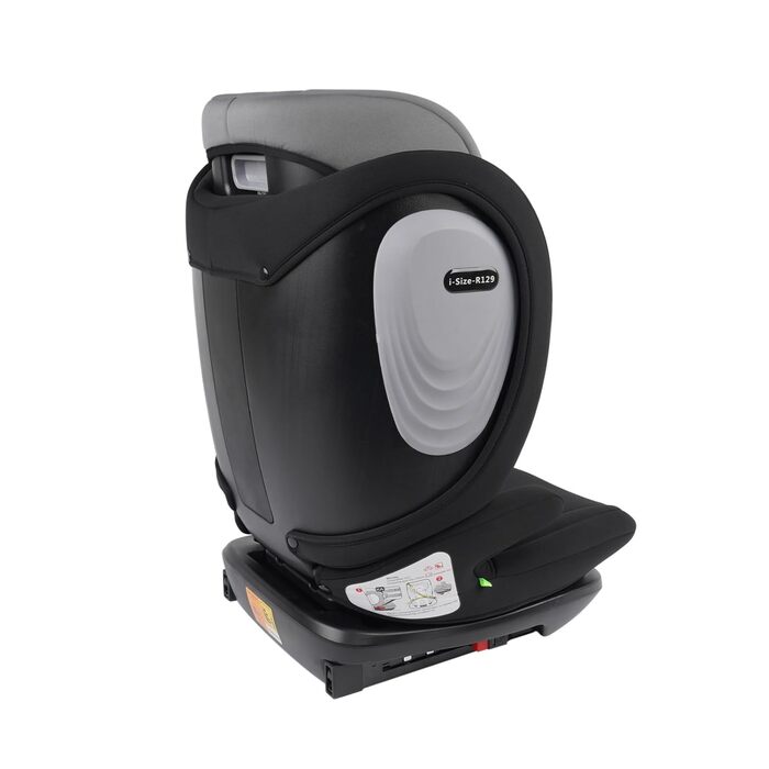 Автокрісло Fourward для дітей 0-36 кг, 360° обертання, ISOFIX, 5-точкова система безпеки, чорний колір