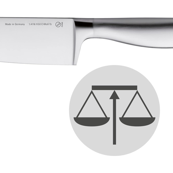 Набір кухонних ножів Grand Gourmet WMF (6 предметів), нержавіюча сталь, Made in Germany