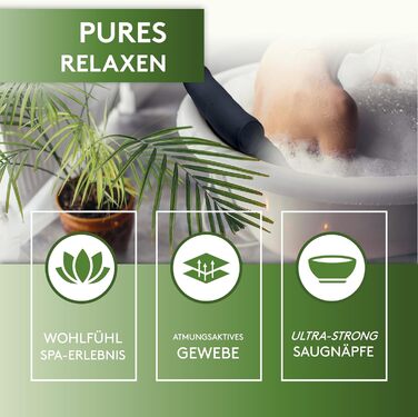 Підголовник для ванни SilverRack MEDIUM-WEICH [Темно-Сірий 4D] з присосками - ергономічна подушка для ванни