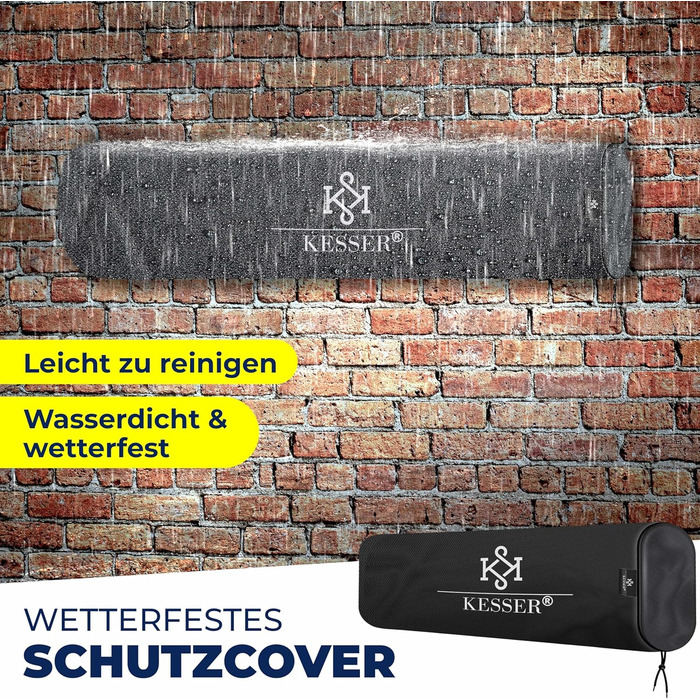 Інфрачервовий обігрівач KESSER® 2500W з пультком та захисним чохлом, телескопічна стійка, для тераси та дому