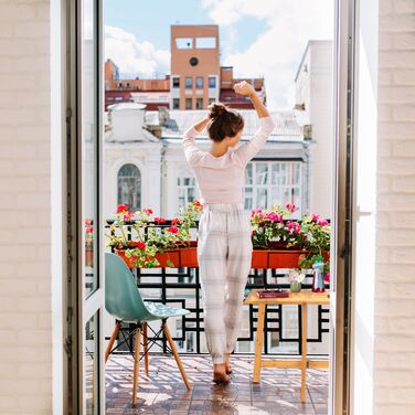 Стіл-трансформер прямокутний дерев'яний Relaxdays