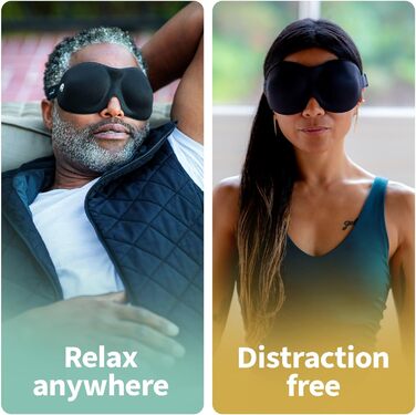 Маска для сну Nidra Konturierte для тих, хто спить на боці - нульовий тиск, блокує світло, фіолетова, стандартний розмір