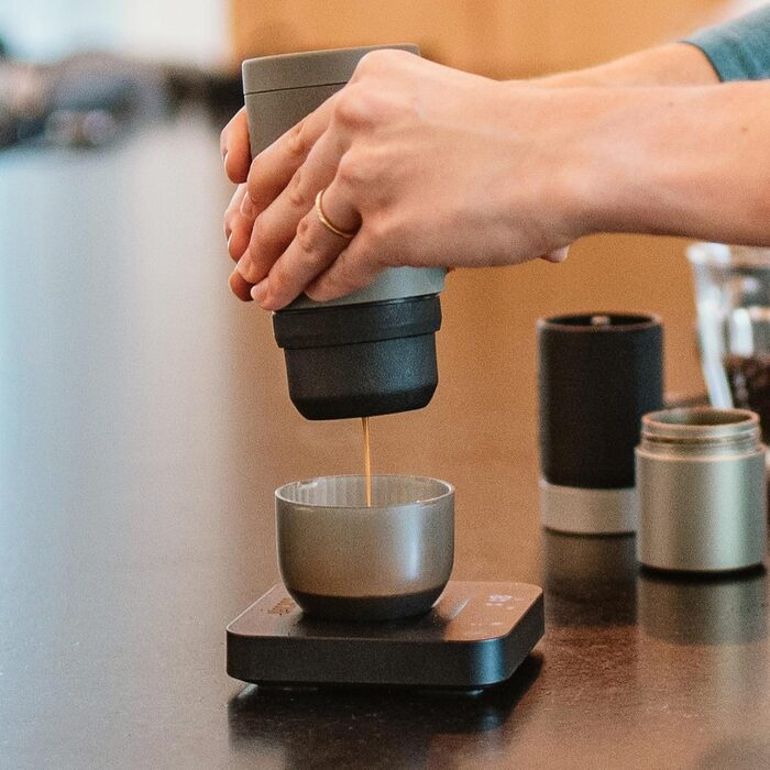 WACACO Exagram Pro: Цифрова кухонна вага з таймером, супер-міні, 3 режими (Espresso), акумуляторна, чорна