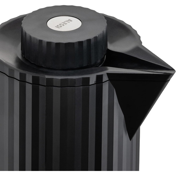 Термос Alessi Plissé MDL12 G - дизайнерський, чорний, 1 л (100 cl), з подвійними стінками, з термопластичного матеріалу