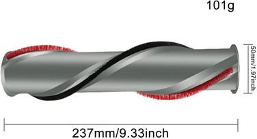 Змінна щітка для килимів HUAYUWA (4-зубчастий привід, d50 мм) для пилососа Dyson V8 Total Clean V8 Animal V7 (для V11 (3-зубчастий привід, d50 мм))