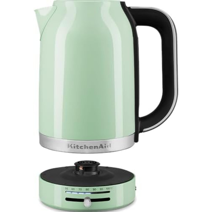 Електричний чайник KitchenAid 1.7L з регулюванням температури (50-100°C), з фільтром від накипу, Pistazie