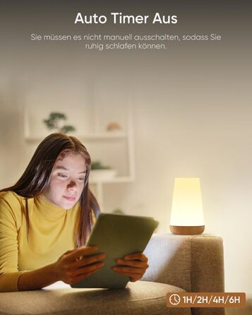 Світлодіодний приліжковий світильник Touch Dimmable USB, 13 кольорів, таймер, пульт дистанційного керування, бездротовий (1)