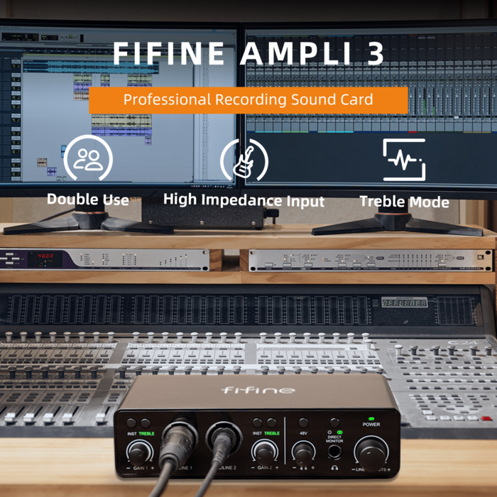 Аудіомікшер Fifine Ampli3