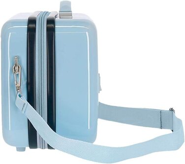 Дитяча сумка Disney Frozen Крижана королева Природа-це диво 50x39x20 смс жорсткий корпус з АБС комбінований замок 34L 2,1 кг 4 колеса Ручна поклажа (синя, сумка для туалету Destiny)