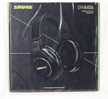 Навушники-вкладиші Shure SRH840A для критичного прослуховування, професійні, деталізований звук, складні, Gen 2