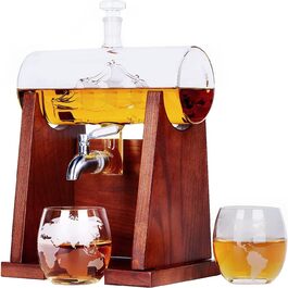 Скляний набір для віскі: карафа та 2 келихи, 1250 мл, The Wine Savant